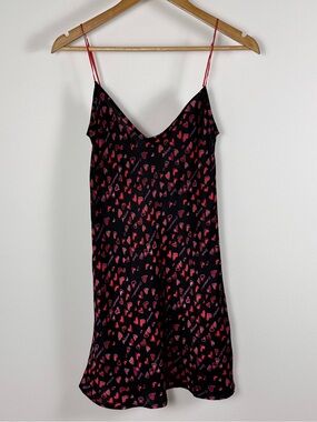 Coquette Silk Heart Print Slip Dress – La Senza